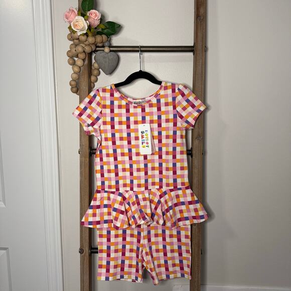Dot Dot Smile NWT Geometric Print Girls Size 8-10 - Picture 1 of 8